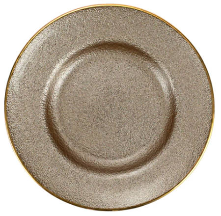 Metallic Glass 8" Salad Plate