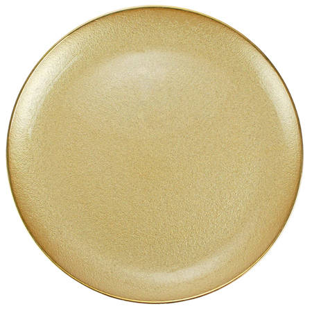 Metallic Glass 12" Round Platter