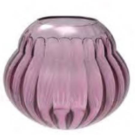 Rose Garden 6" 1 Piece Open Hurricane/Vase