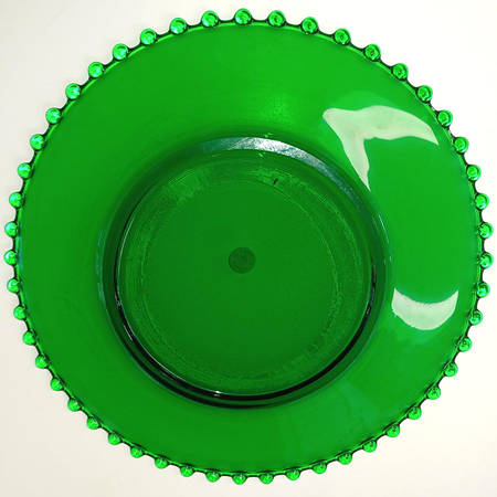 Candlewick Green (Evergreen) Service Plate