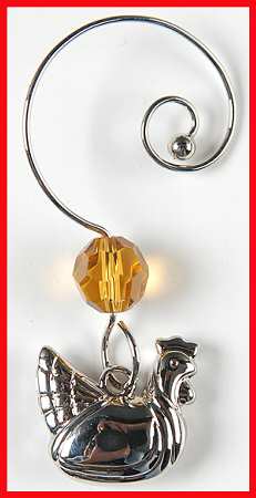 Araglin Twelve Days of Christmas Charm for Punch Glass