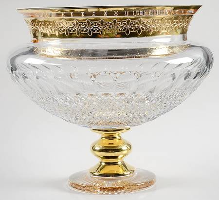 Colleen Short Stem (Cut) Gilded 60th Anniversary Centerpiece