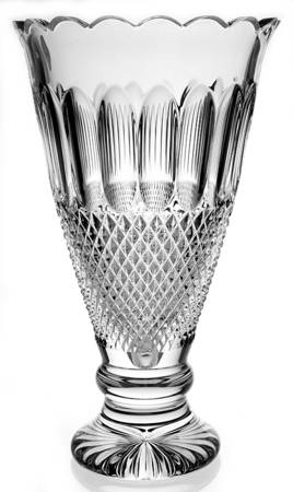 Colleen Short Stem (Cut) 13" 60th Anniversary Footed Vase