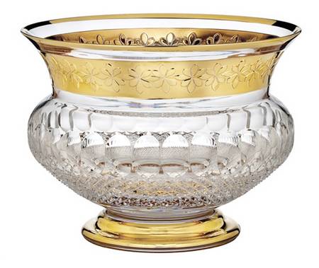 Colleen Short Stem (Cut) Gilded 60th Anniversary Bowl