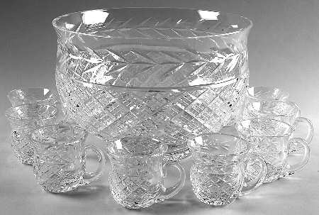Glandore (11 Piece) Punch Set (Bowl & 10 Cups)