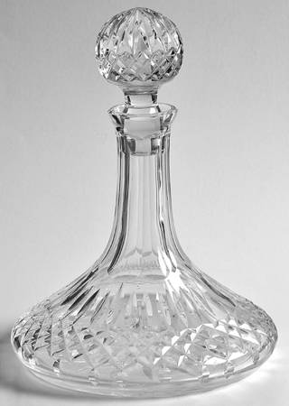Lismore Notched Base Ships Decanter & Stopper