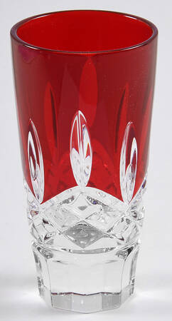 Lismore Red Shot Glass