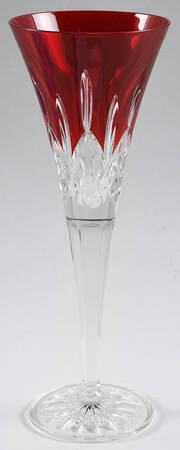 Lismore Red Champagne Toasting Flute