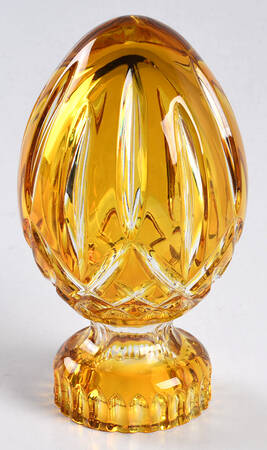 Lismore Yellow Egg Paperweight