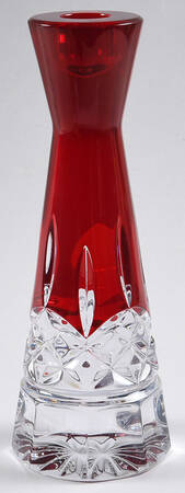 Lismore 8" Red Single Light Candlestick