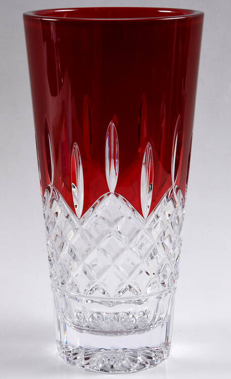 Lismore 10" Red Flower Vase