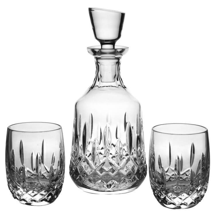 Lismore 3 Pc Boxed Decanter Set - DECRO & 2 DOLD