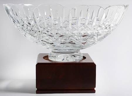 Lismore 13" Statement Centerpiece & Wood Stand