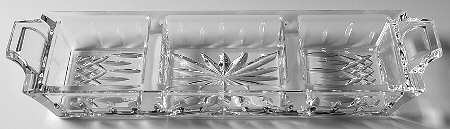 Lismore Handled 3 Section Rectangular Tray