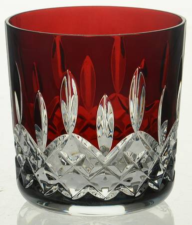 Lismore 9 Oz Red Flat Tumbler