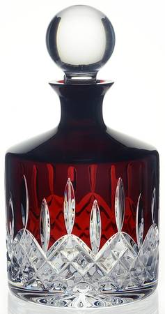 Lismore Ruby Round Decanter & Stopper
