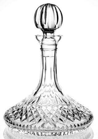 Lismore Ribbed Base Ships Decanter & Stopper