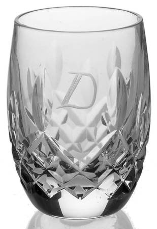 Lismore Shot Glass Monogram "D"