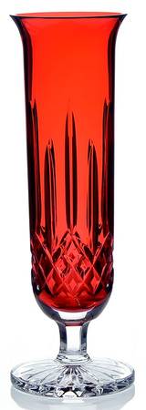 Lismore 8" Crimson Flower Vase
