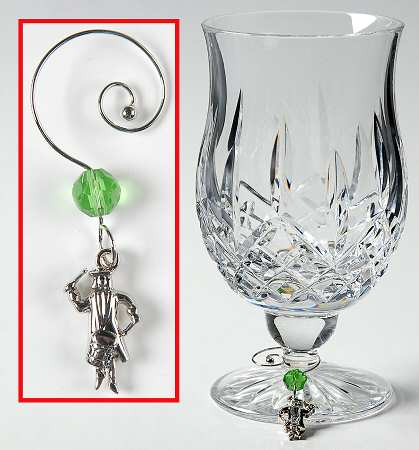 Lismore Punch Glass & Twelve Days of Christmas Charm