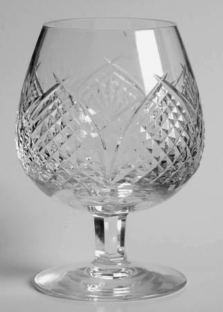 Mooncoin (Cut) Brandy Glass by Waterford Crystal