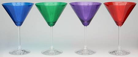 Vintage Martini - Set of 4 Colors (Blue, Green, Purple & Red)