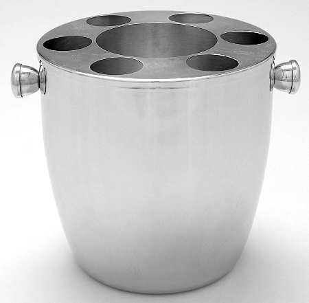 Vintage Metal Vodka Chiller/Ice Bucket