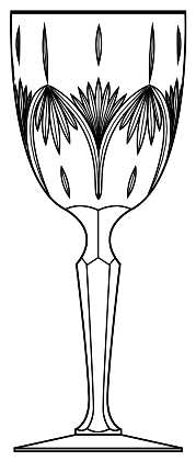 Winfield (Platinum Trim) Water Goblet