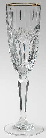 Winfield (Gold Trim) Fluted Champagne