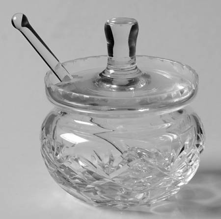 Georgian Salt Dip & Lid with Spoon