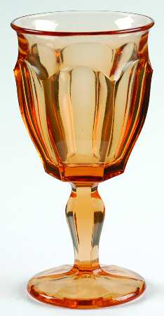 1776 Amber (Golden Sunset) Wine Glass