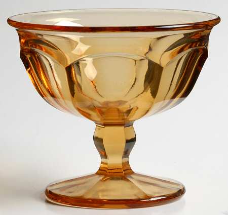 1776 Amber (Golden Sunset) Low Sherbet