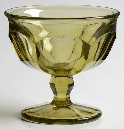 1776 Green (Olive) Low Sherbet by Westmoreland