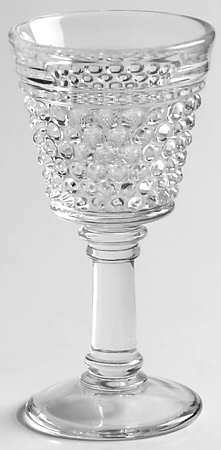 American Hobnail Clear Cordial Glass