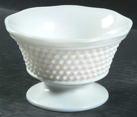 American Hobnail Milk Glass Mayonnaise