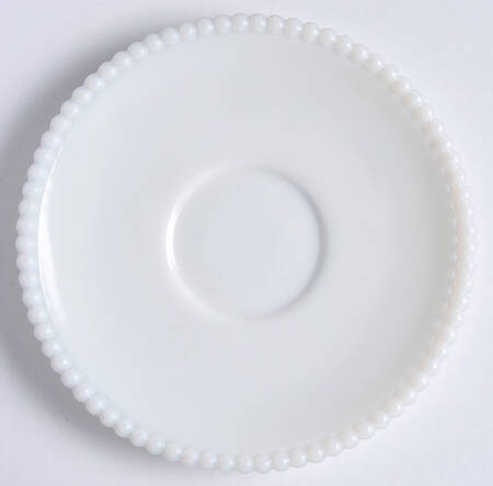 Beaded Edge Milk Glass Saucer Only by Westmoreland