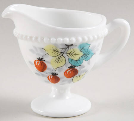 Beaded Edge Fruit Footed Creamer