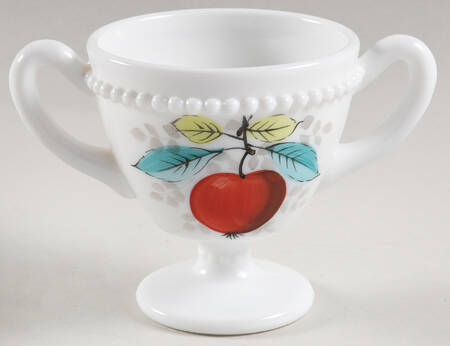 Beaded Edge Fruit Open Sugar/Footed