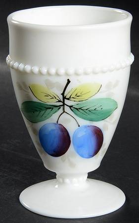 Beaded Edge Fruit 8 Oz Footed Tumbler