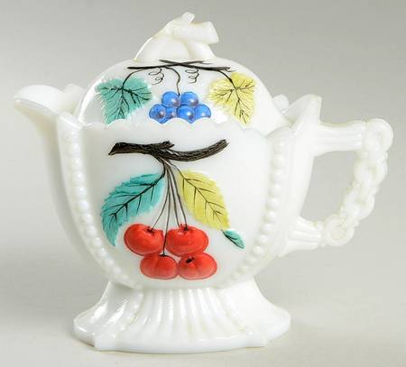 Beaded Edge Fruit Creamer & Lid