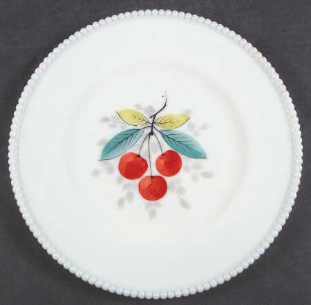 Beaded Edge Fruit Dinner Plate