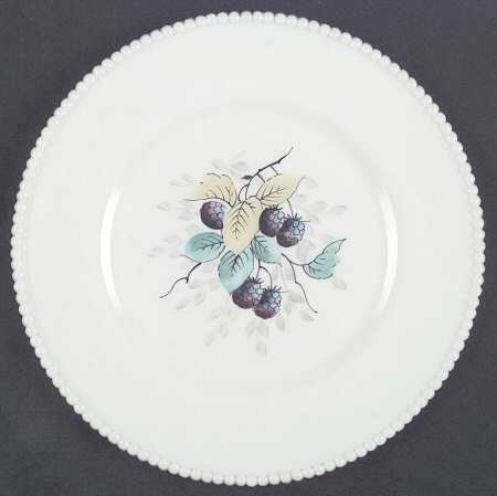 Beaded Edge Fruit Dinner Plate