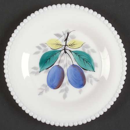Beaded Edge Fruit Bread & Butter Plate