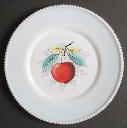 Beaded Edge Fruit Dinner Plate