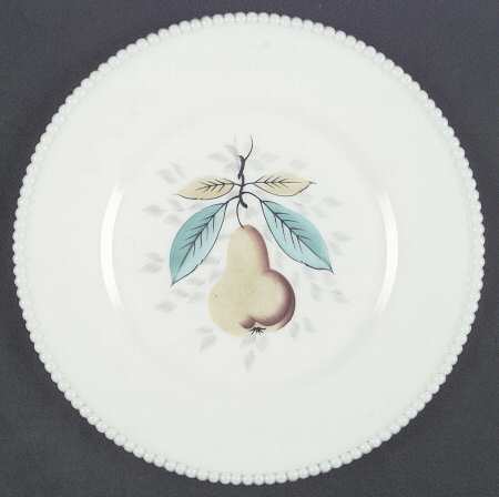 Beaded Edge Fruit Dinner Plate