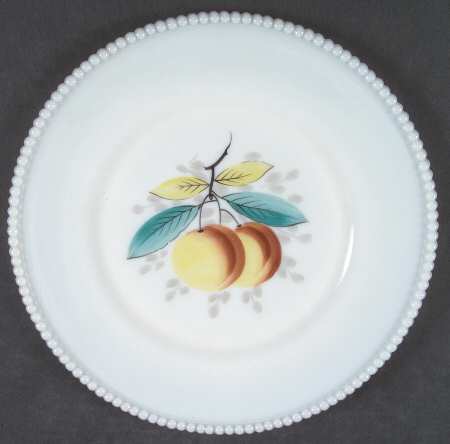 Beaded Edge Fruit Dinner Plate