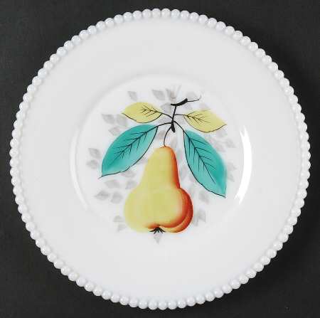 Beaded Edge Fruit Luncheon Plate