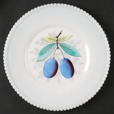 Beaded Edge Fruit Luncheon Plate