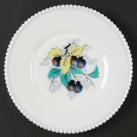 Beaded Edge Fruit Luncheon Plate