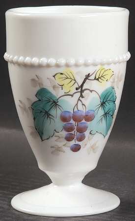 Beaded Edge Fruit 8 Oz Footed Tumbler